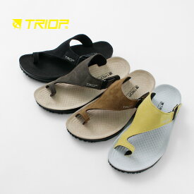 【30％OFF】TRIOP（トリオプ） ゼニ / トング コンフォートサンダル / シューズ / スエード / ベルクロ / メンズ / ZENI SLIPPER【セール】