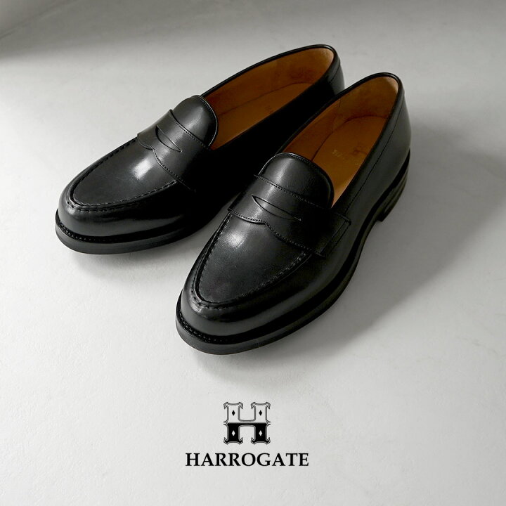 楽天市場】HARROGATE（ハロゲイト） コインローファー / 革靴 レザー 