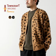 【30％OFF】TOWN CRAFT（タウンクラフト） シャギー ラグランカーディガン / アクリル ニット ジャガード…