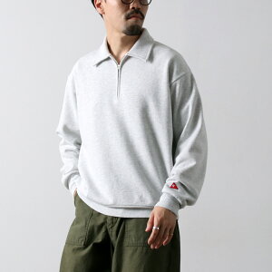 �y10��OFF�N�[�|���ΏہzHEALTHKNIT�i�w���X�j�b�g�j �N���V�b�N�X�E�F�b�g �J���[�h �n�[�t�W�b�v / �����Y ���� �g���[�i�[ ���N�� Classic Sweat Collared Half Zip L/S