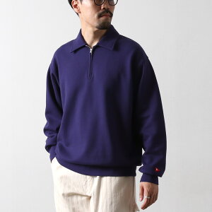 �y10��OFF�N�[�|���ΏہzHEALTHKNIT�i�w���X�j�b�g�j �N���V�b�N�X�E�F�b�g �J���[�h �n�[�t�W�b�v / �����Y ���� �g���[�i�[ ���N�� Classic Sweat Collared Half Zip L/S
