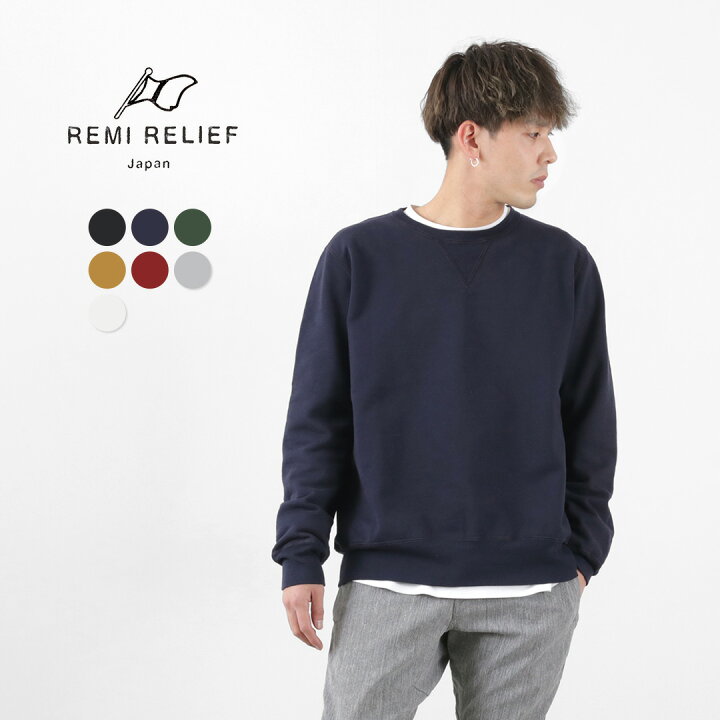 楽天市場】REMI RELIEF（レミレリーフ） スウェットクルー / メンズ 