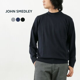 JOHN SMEDLEY（ジョンスメドレー） メリノウール 24ゲージ モックネック ニット / Sweater スウェーターシリーズ セーター ハイゲージ ハイネック トップス 長袖 無地 メンズ