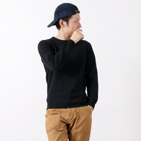 WILLIAM LOCKIE（ウイリアムロッキー） ラムズウール クルーネック ニット メンズ トップス セーター 長袖 ビジネス LAMBSWOOL CREW KNIT