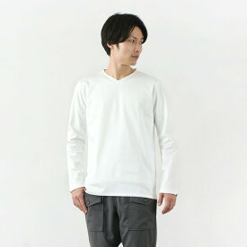 RE MADE IN TOKYO JAPAN（アールイー） 東京メイド Vネック ロングスリーブ ドレスTシャツ / 長袖 メンズ カットソー フォーマル 日本製 5721A-CT TOKYO MADE DRESS T-SHIRT (L/S V-NECK)