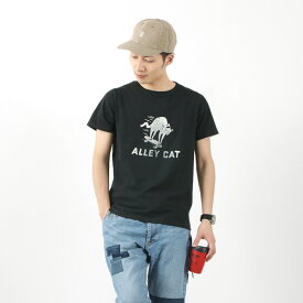 REMI RELIEF（レミレリーフ） LW加工Tシャツ (ALLEY CAT) / メンズ / 半袖 / プリント / 日本製 / RN21289178