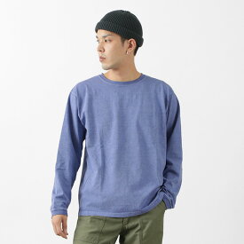 【20％OFFクーポン対象】GOOD ON（グッドオン） カラー別注 ロングスリーブ クルーTシャツ / メンズ / 長袖 無地 / ピグメントダイ / USAコットン / ロンT / 日本製 / GOLS-802