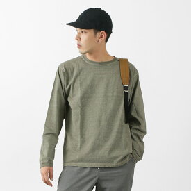 【20％OFFクーポン対象】GOOD ON（グッドオン） カラー別注 ロングスリーブ クルーTシャツ / メンズ / 長袖 無地 / ピグメントダイ / USAコットン / ロンT / 日本製 / GOLS-802