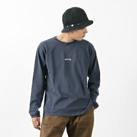 【30％OFF】GOOD ON（グッドオン） GOOD ON アーチロゴ刺繍 ロングスリーブ Tシャツ / メンズ / 長袖 / ロンT / 日本製 / ピグメント染め / 刺繍 / 無地 / GOLT2111【セール】