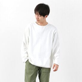 GICIPI（ジチピ） PITONE ピトーネ ボートネック ワイドフィット ミラノリブ ニットソー メンズ レディース ユニセックス Tシャツ 無地 インナー ヘビーウェイト コットン イタリア製 PITONE BARCA LARGO ML