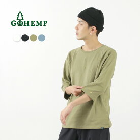 【20％OFF】GOHEMP（ゴーヘンプ） サンブレンドウォーマー ベースボールスリーブ クルーTシャツ メンズ トップス 七分丈 無地 インナー ヘンプ 綿 ウール SUN BLEND WARMER BASEBALL SLEEVE CREW【セール】