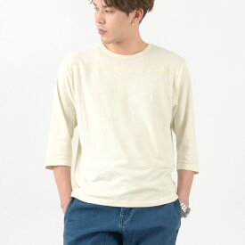 GOHEMP（ゴーヘンプ） ベーシック フットボール Tシャツ / トップス カットソー 7分袖 クルーネック ヘンプ コットン メンズ BASIC FOOTBALL TEE