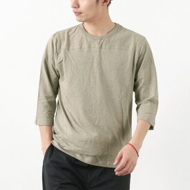 GOHEMP（ゴーヘンプ） ベーシック フットボール Tシャツ / トップス カットソー 7分袖 クルーネック ヘンプ コットン メンズ BASIC FOOTBALL TEE