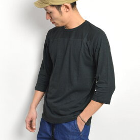 【スーパーSALE限定クーポン対象】GOHEMP（ゴーヘンプ） ベーシック フットボール Tシャツ / トップス カットソー 7分袖 クルーネック ヘンプ コットン メンズ BASIC FOOTBALL TEE