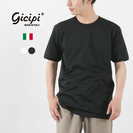 GICIPI（ジチピ） アンノーネ クルーネック ベーシックTシャツ / 半袖 無地 綿 イタリア製 メンズ ANNONE Basic TEE