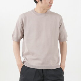 【期間限定30％OFF】SOGLIA（ソリア） コットン フィット シームレス ニットTシャツ / メンズ レディース ユニセックス トップス 半袖 無地 ストレッチ COTTON COTTON FIT Seamless Knit T-shirt / es1 / pl3