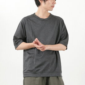 RE MADE IN TOKYO JAPAN（アールイーメイドイントウキョウジャパン） ビスコースニット ワイドTシャツ / メンズ 半袖 5分袖 日本製 Viscose Knit Wide T-shirt