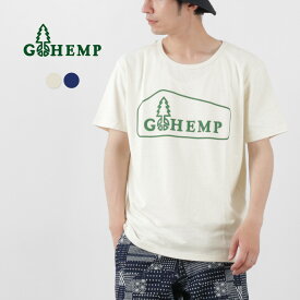 【20％OFF】GOHEMP（ゴーヘンプ） ボックスロゴベーシック半袖Tシャツ / メンズ レディース ヘンプコットン プリント 吸湿 速乾 Logo Basic S/SL Tee【セール】