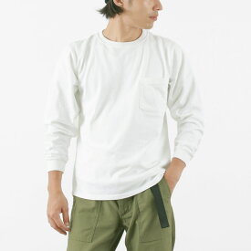 【20％OFFクーポン対象】GOODWEAR（グッドウェア） クルーネック ポケット Tシャツ 長袖 / メンズ レディース ロンT 無地 ヘビーオンス 厚手 アメリカ製 L/S POCKET TEE rdn