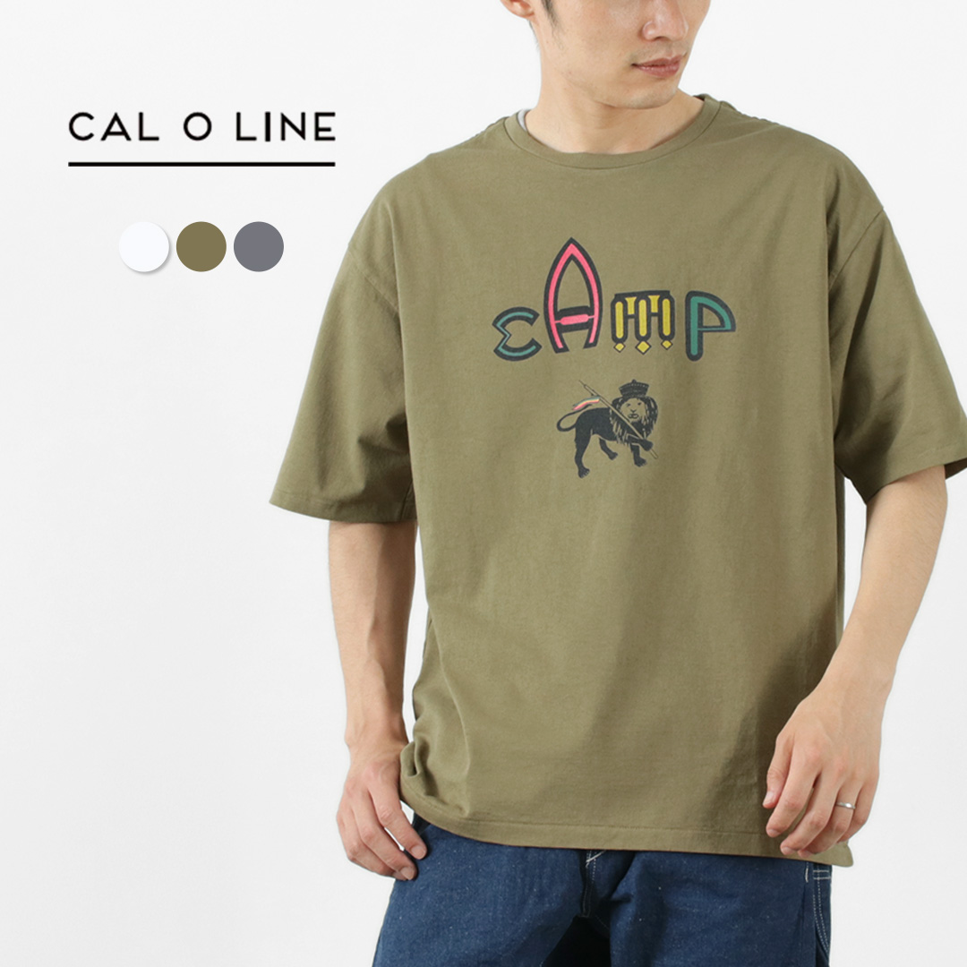楽天市場】CAL O LINE（キャルオーライン） キャンプ ロゴ Tシャツ 