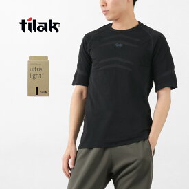 TILAK（ティラック） ウルトラライト Tee / 半袖 Tシャツ メンズ 速乾 防菌 防臭 ストレッチ 伸縮 ベースレイヤー インナー 肌着 Ultralite T-Shirts