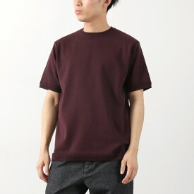 FUJITO（フジト） クルーネック ニット Tシャツ / メンズ トップス 半袖 無地 綿 日本製 C/N Knit T-Shirt