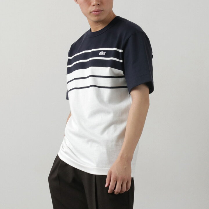 楽天市場】LACOSTE（ラコステ） ボーダー Tシャツ / トップス メンズ  