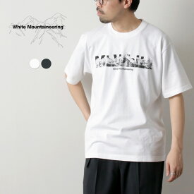 WHITE MOUNTAINEERING（ホワイトマウンテニアリング） マウンテンロゴ Tシャツ / メンズ 半袖 プリント 綿 MOUNTAIN LOGO T-SHIRT