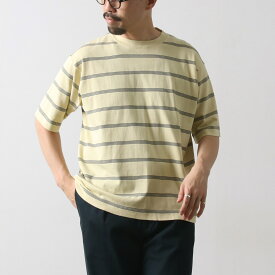 RYE TENDER（ライテンダー） センターティー ストライプ / メンズ 半袖 ニット コットン CENTRE TEE STRIPE
