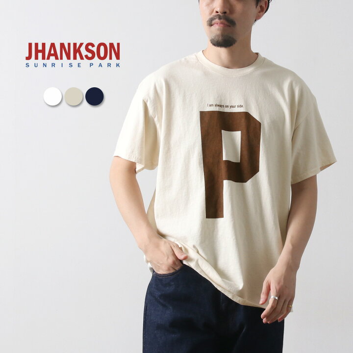 50 OFF JHANKSON ジャンクソン ビッグロゴ ショートスリーブTシャツ メンズ プリント 半袖 コットン 野球 BALL BOY 6 0 S S TEE セール attractive clothing