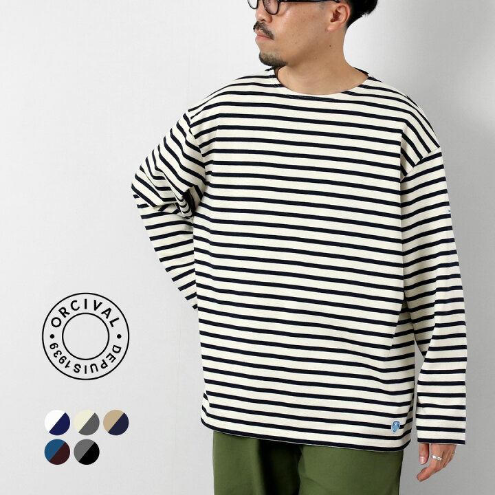 楽天市場】ORCIVAL（オーシバル） クルーネック ロングスリーブ プル 