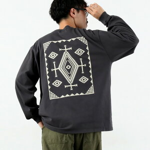 PENDLETON�i�y���h���g���j �o�b�N�v�����g �����O�X���[�uT�V���c / �����Y �g�b�v�X ����T ���� �� �R�b�g�� Print LS Tee