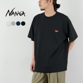 NANGA（ナンガ） エコハイブリッド ボックスロゴ エンブロイダリー Tシャツ / メンズ トップス 半袖 ロゴ ECO HYBRID BOX LOGO EMBROIDERY TEE
