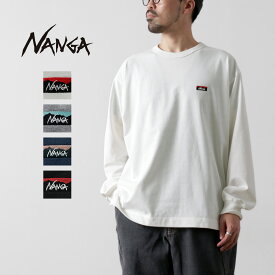 NANGA（ナンガ） エコハイブリッド ボックスロゴ エンブロイダリー ロングスリーブTシャツ / メンズ 長袖 ロンT ECO HYBRID BOX LOGO EMBROIDERY L/S TEE