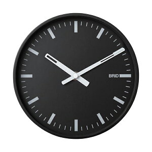 BRID �u���b�N�E�b�h�t���[���N���b�N BLACK WOOD FRAME CLOCK �U35cm 003070