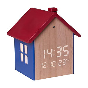 TFA �f�W�^���A���[���N���b�N Digital alarm clock in the shape of a little house 60.2046
