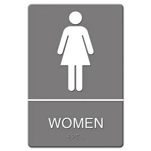 HEADLINESIGN WOMEN RESTROOM �T�C���v���[�g USS4816