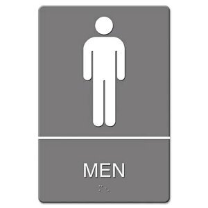 HEADLINESIGN MEN RESTROOM �T�C���v���[�g USS4817