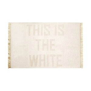 BRID �t�����W���O THIS IS THE WHITE FRINGE RUG 140×200cm�i001215�j�z���C�g