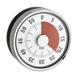 TFA �A�i���O�L�b�`���^�C�}�[ �p�b�N Analogue kitchen timer PUCK 38.1028.10 �u���b�N