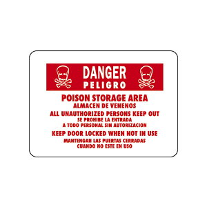 HY-KO A~TCyDANGER POISON STORAGEzHY-CFS-1