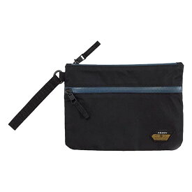 AS2OV(アッソブ) 防水 ポーチ WATER PROOF FLAT POUCH-M 092102-10（ブラック）