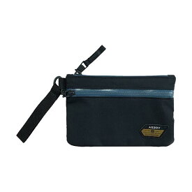 AS2OV(アッソブ) 防水 ポーチ WATER PROOF FLAT POUCH-S 092103-10（ブラック）