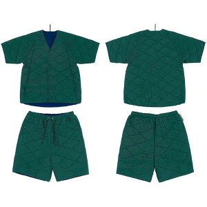 WEEKEND(ER) QUILTED REVERSIBLE DAN-TEN SUIT �_���e�� �Z�b�g�A�b�v 7998102(GREENxNAVY)