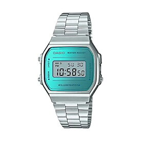 CASIO レディースデジタル腕時計 A168WEM-2DF