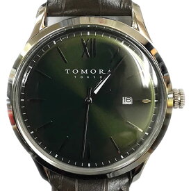 TOMORA メンズ腕時計 Classic Date T-1605S-SGR グリーン