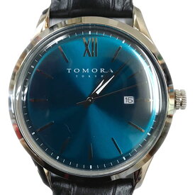 TOMORA メンズ腕時計 Classic Date T-1605S-SPB ピーコックブルー