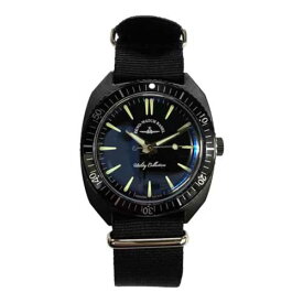 ZENO-WATCH BASEL クオーツビンテージダイバーズ メンズ腕時計 ナイロンベルト 201-3 BB-N（BK,NV,GY,OR）