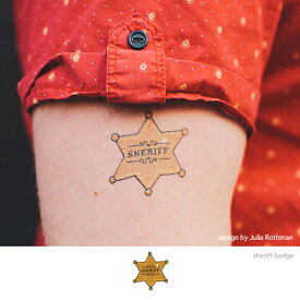 タトゥー シール tattly タトゥリー /sheriff badge