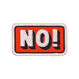 OXFORD PENNANT パッチ NO! Embroidered Patch